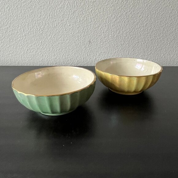 knowles-dining-2-small-iridescent-ribbed-bowls-yellow-green-knowles